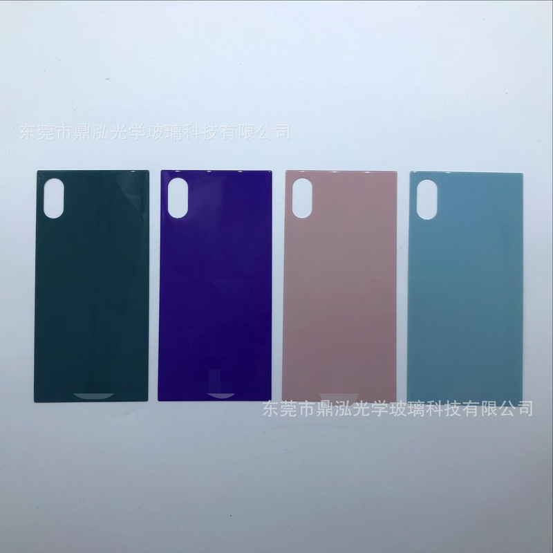 Production of customized mobile phone case back cover 2.5D arc edge tempered glass lens AF treatment and high aluminum silicon material