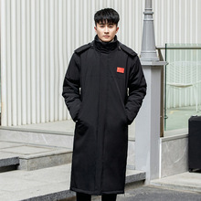 国家队运动长款过膝体育生训练冬季加厚棉服男女亲子棉衣外套大衣