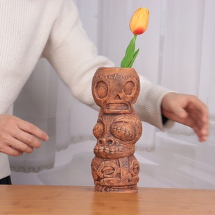 Spot Halloween Gift Skull Ceramic Jar Zombie Cup Retro Home Hydroponic Flower Device Scandinavian Style Vase
