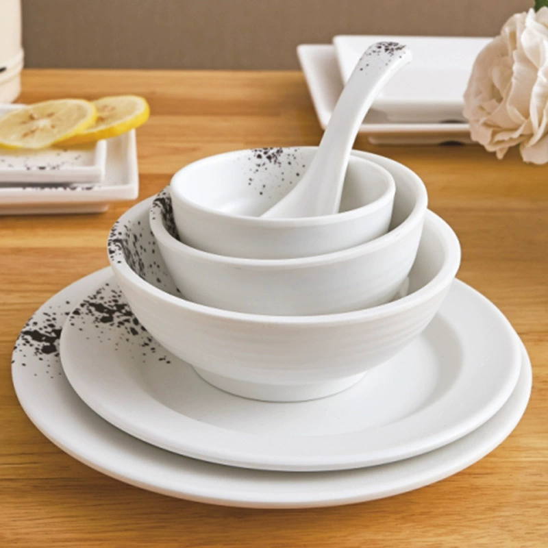 Простые и изысканные кофейные точки, устойчивые к падению меламиновые коммерческие холодные блюда, китайские гостиничные рестораны, креативные блюда, квадратные блюда