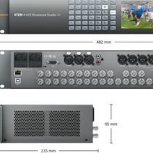 Blackmagic ATEM 4 M/E Broadcast Studio 4K 12G-SDI切换台