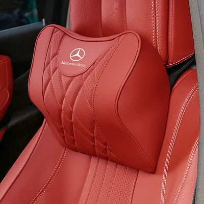 Headrest for the new E300L/GLC/E-Class C260L/b/mlA200L, with - 1-mercedes-benz-headrest-bordeaux-red