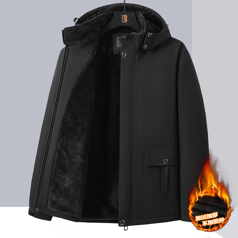 2409 New Fashion Large Size Men's Cotton Clothes Thickened Warm Cotton Clothes Loose Cotton Jackets Outdoor Cotton Clothes 10XL