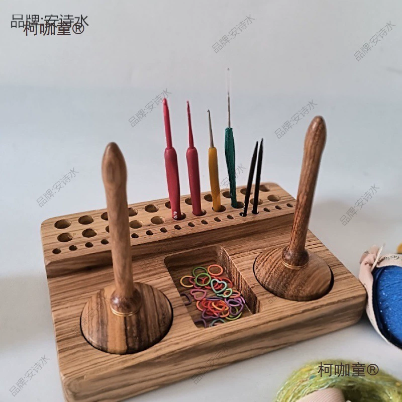 Поворот катушки деревянная рама с двумя нитками инструмент для хранения оси DIY ручной работы