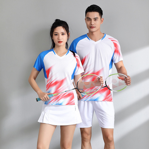 New Summer Table Tennis and Badminton Set Quick-Drying Breathable Sports Suit Casual Competition Wear