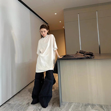 毒家版本现货BL家新款五金配饰穿孔做旧短袖T恤宽松版型男女同款T