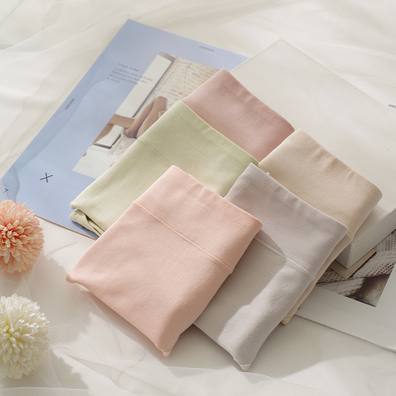 Ropa interior de cintura alta de las mujeres fábrica al por mayor 40 algodón entrepierna simple cómodo macaron color tamaño libre ropa interior de niña