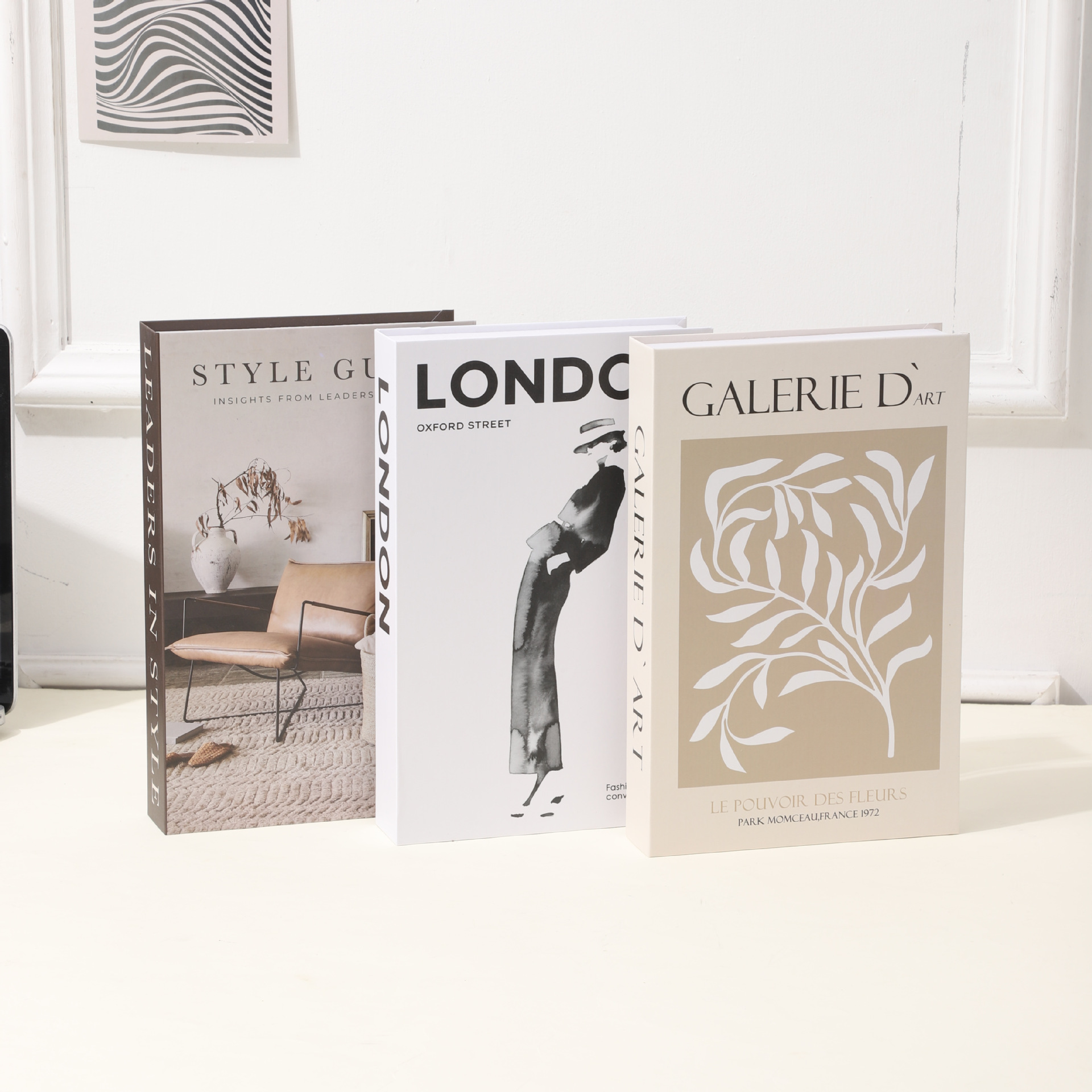 Libro falso plegable simple libro de simulación decoración INS estilo de decoración modelo de libro de diseño de arte de paquete suave libro inglés