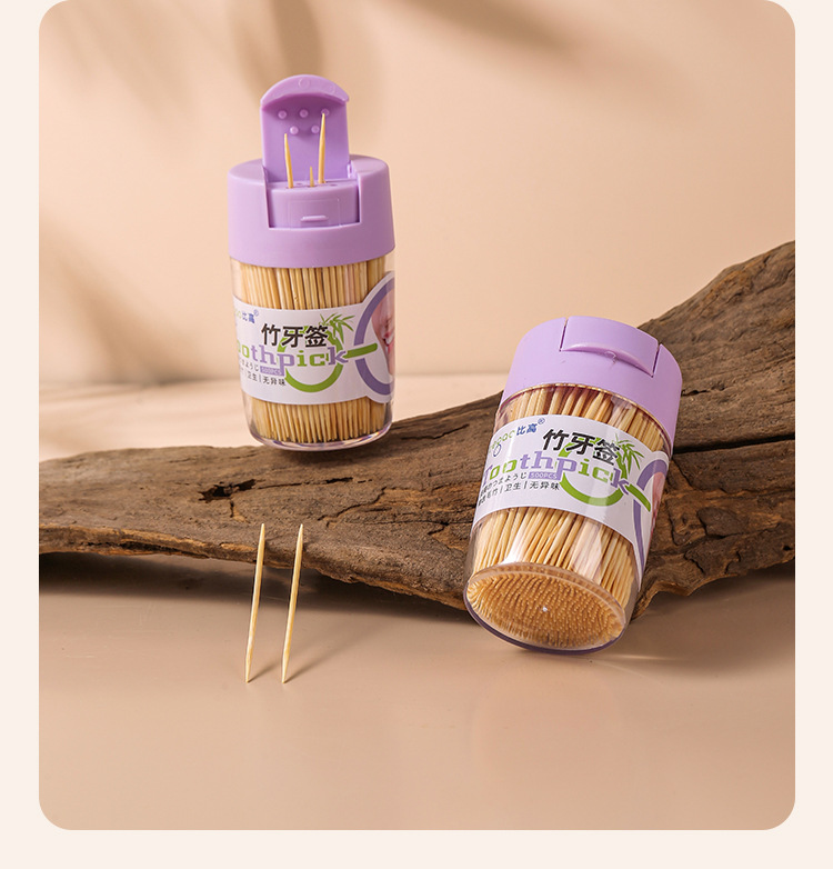 Wholesale of disposable bamboo fine toothpicks, toothpick boxes, and bamboo toothpicks for home use, restaurants and hotels pic 12