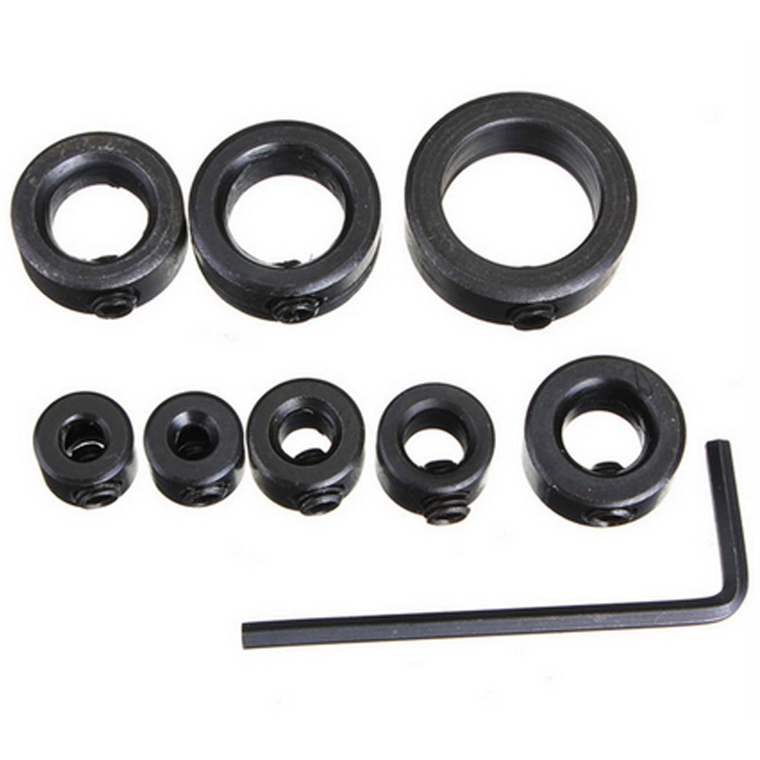 8 件/批 3-16 毫米钻头碳钢钻头限位器定位环深度止动套环定位器