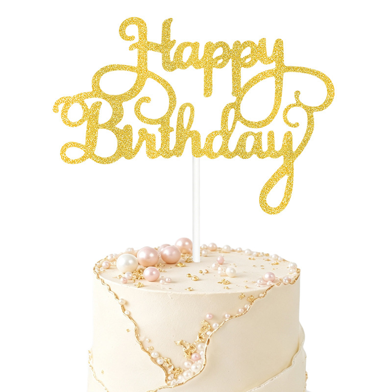 Nuevos adornos para pasteles, decoraciones de feliz cumpleaños, pequeños adornos para pasteles de cumpleaños, venta al por mayor del fabricante. image 7