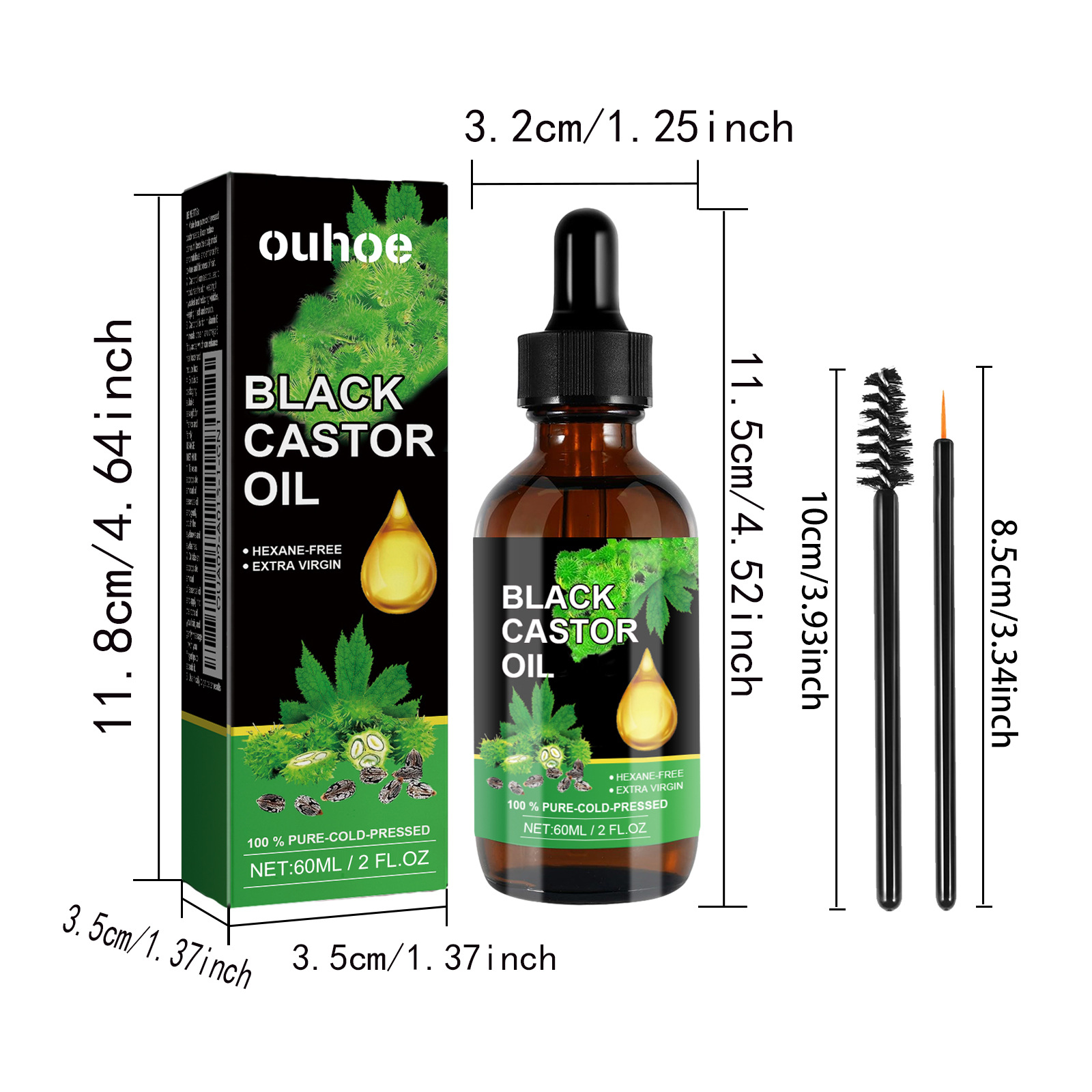 OUHOE Castor Oil Dense Hair Liquid