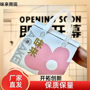 Factory direct supply non-woven packing bag aluminized insulation with lid non-woven packing bag take-out insulation packing bag