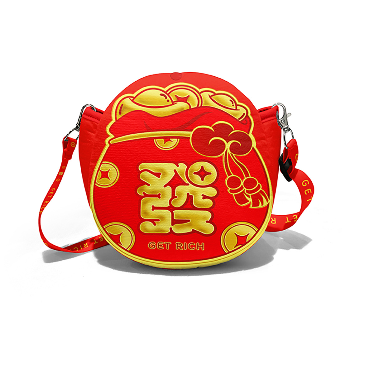 2024 Año Nuevo rojo sobre regalo bolso bandolera para niños bolsa de la suerte festivo bebé Festival de Primavera regalo de Año Nuevo Rojo Sobre Bolsa