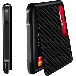 Cross-border Hot Selling RFID Men's Genuine Leather Card Holder Metal Anti-magnetic Automatic Shot Card Wallet Credit Card Card Case Wallet