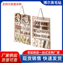 新款儿童头饰收纳挂袋 毛毡发夹发卡门后悬挂式整理袋珠宝