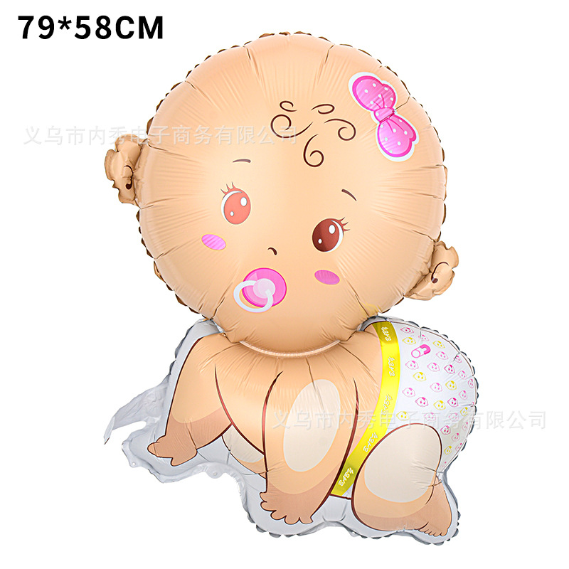 Chupete grande de forma especial bebé película de aluminio globo biberón diseño de cumpleaños del bebé decoración sexo revelar muñeca globo
