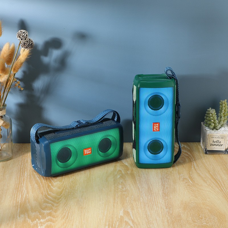 Nuevo TG345 altavoz bluetooth portátil LED al aire libre luz de color brillante tarjeta de radio de recolección de pago transmisión de sonido bluetooth