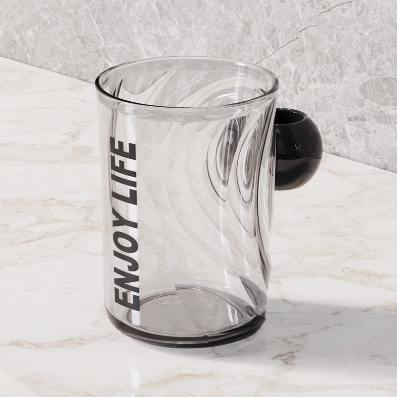 Taza de enjuague de patrón glacial, taza de cepillo de dientes transparente de lujo, taza de lavado de pareja, taza de cepillo de dientes de niños, taza de cepillo de dientes de estudiantes