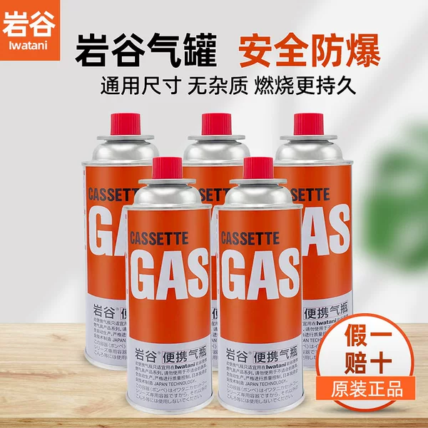 Iwatani Cassette Stove Gas Tank Outdoor Gas Stove Portable Liquefied Gas Body Universal Explosion-Proof Butane Gas Bottle 250g