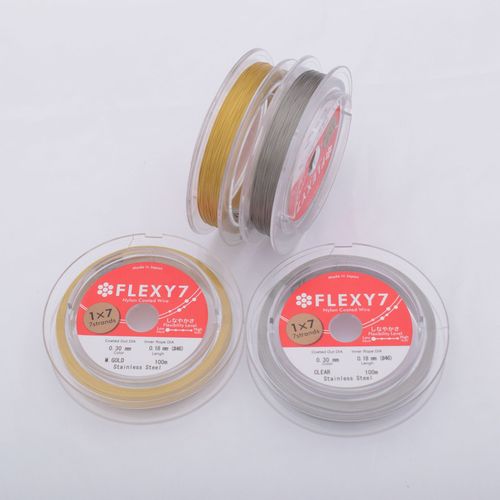 Japanese FLEXY7 gold wire soft wire steel wire diy hand beads pearl crystal bracelet necklace bead wire accessories