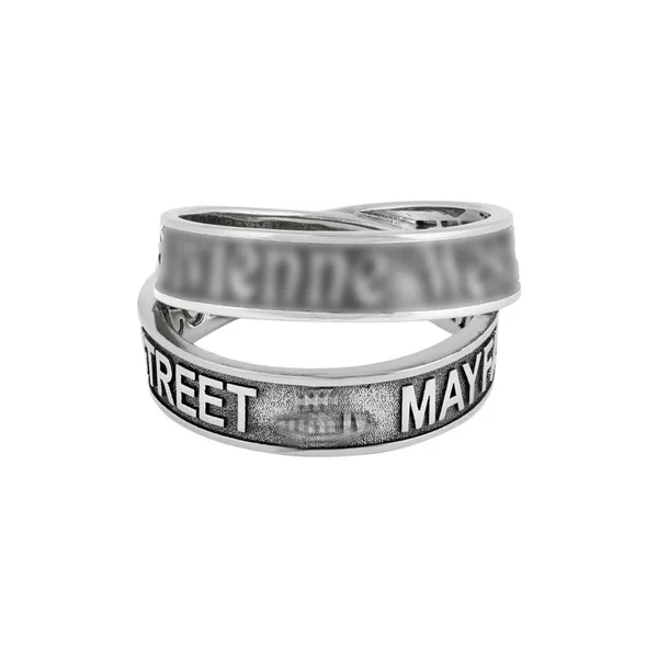 Xixi Planet Saturn Engraved Double Ring Asymmetrical Punk Style Light Luxury Ring 2026 New Model Unisex