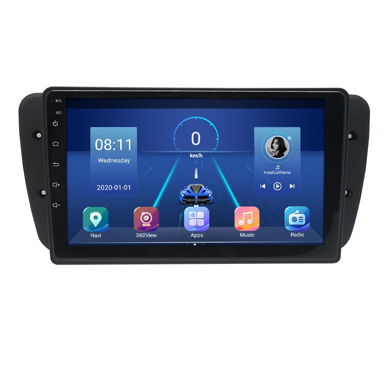 Aplicable a 09-13 Seat Ibiza Android reproductor de navegación Radio 4 + 64 Carplay incorporado