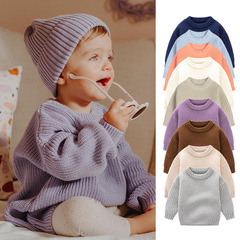 ins foreign trade baby sweater baby boy girl child autumn and winter loose knitted jacket sweater