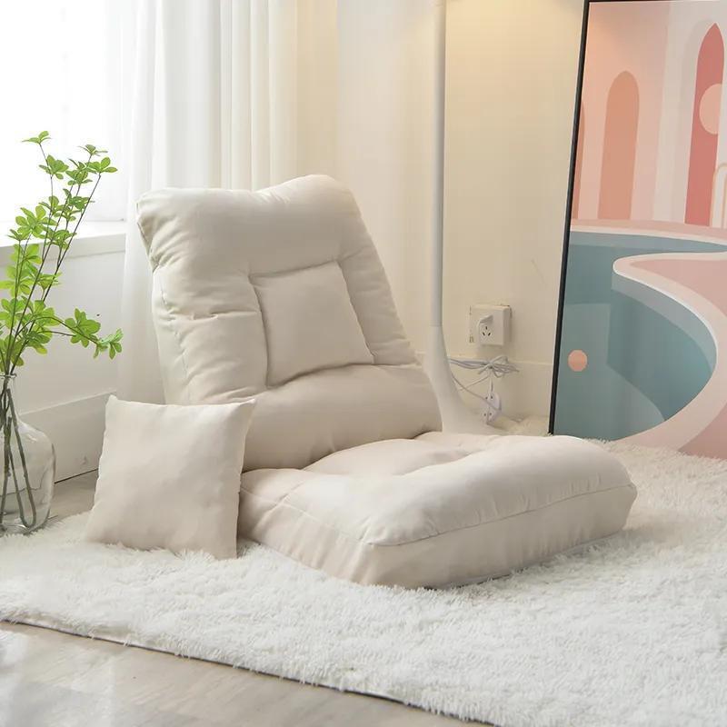 Lazy Sofa Tatami Dormitory Student Bed Backrest Chair Trendy Small Sofa Foldable Bedroom Bay Window Chair