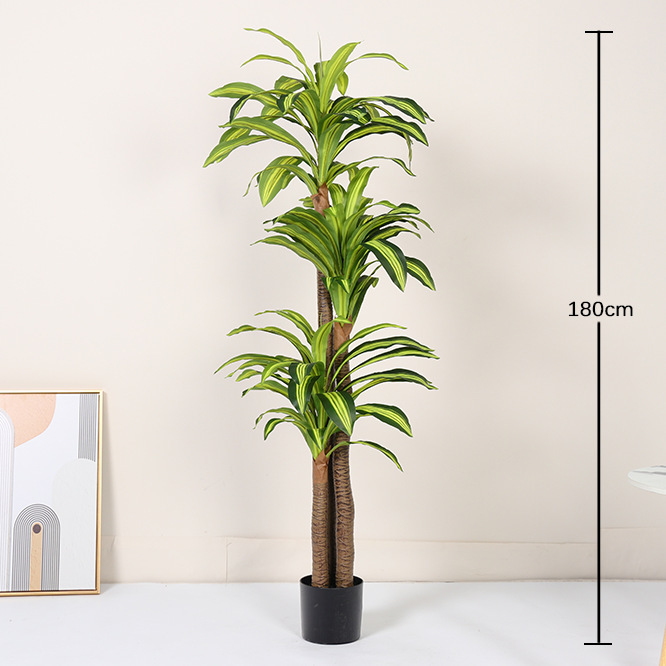 Simulación de plantación verde de plátano de bambú de tortuga grande planta de plantación de ventana interior diseño de ángulo de planta de árbol falso paisajístico