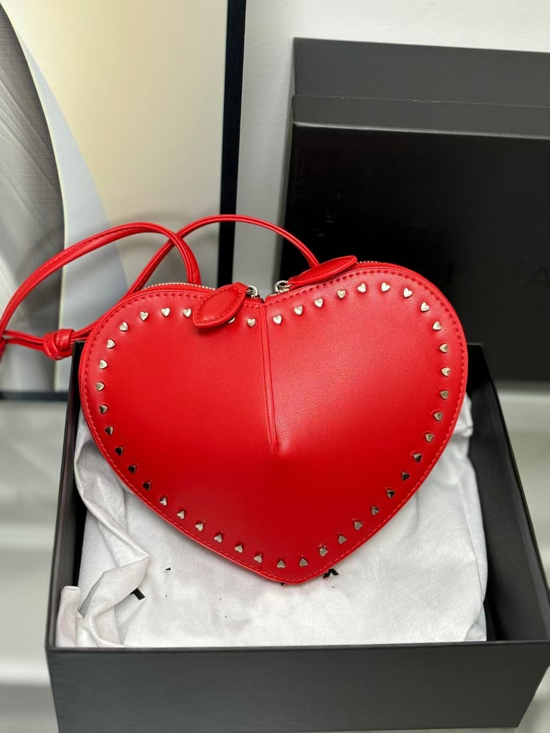 Borsa a tracolla da sera a forma di cuore design lussuoso donna_voghion.com