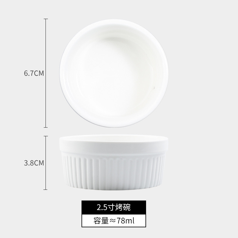 Cerámica shufulei tazón para hornear doble piel leche postre tazón pudín taza pastel al vapor tazón de pan taza de rayas molde para hornear