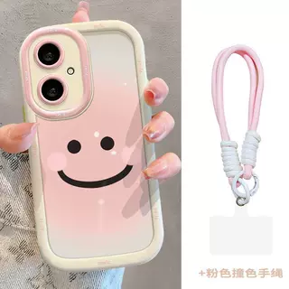 卡通笑脸全包适用苹果16promax/14/13mini手机壳可爱保护套15plus