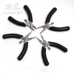 Stainless Steel Pliers, Handmade Wire-Wrapping Beading Jewelry Tools: Stainless Steel Needle-Nose, Flat-Nose, Round-Nose, and Cutting Pliers