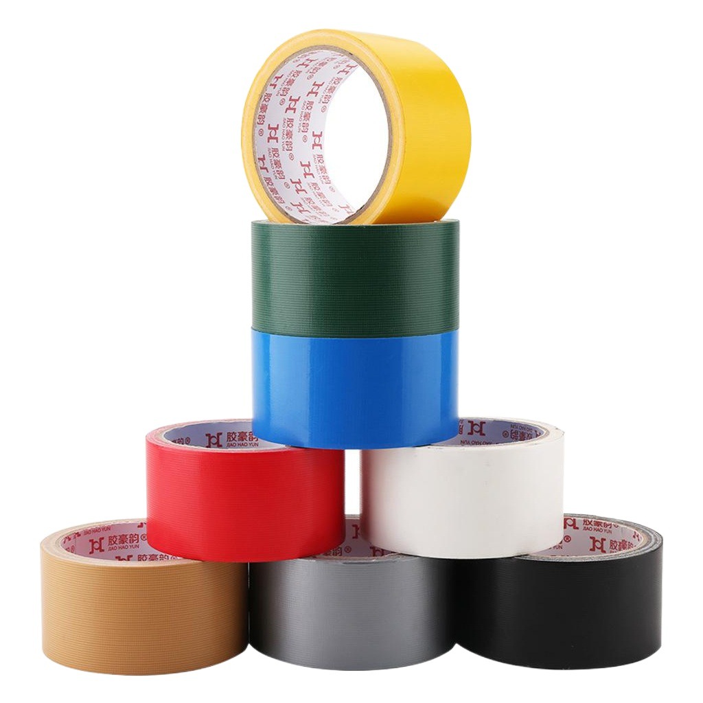 Cinta de tela de color directo de fábrica al por mayor no adhesivo de alta adhesivo de una cara fácil de rasgar alfombra adhesiva de alta temperatura cinta resistente