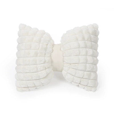 neck pillow pillow fashion – Headrest - rabbit-fur-plaid-waist-white