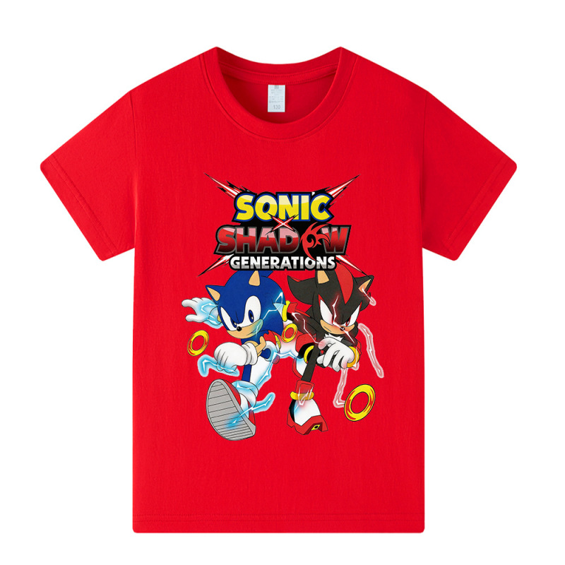 Sonic the Hedgehog/Sonic Printed Children's Short-Sleeved T-Shirt Top A1351 Sonic the Hedgehog/Sonic Printed Children's Short-Sleeved T-Shirt Top A1351