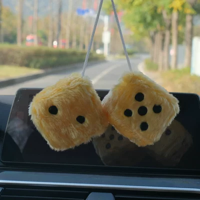 Dice Accessories Car Hanging – Car hanging - golden-yellow
