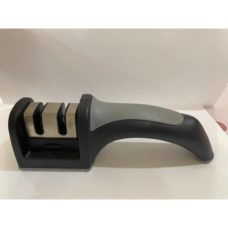 Dos secciones afilador de cuchillos simple afilador de piedra afilador de cuchillos artefactos de afilador rápido doméstico de afilador de cuchillos de cocina