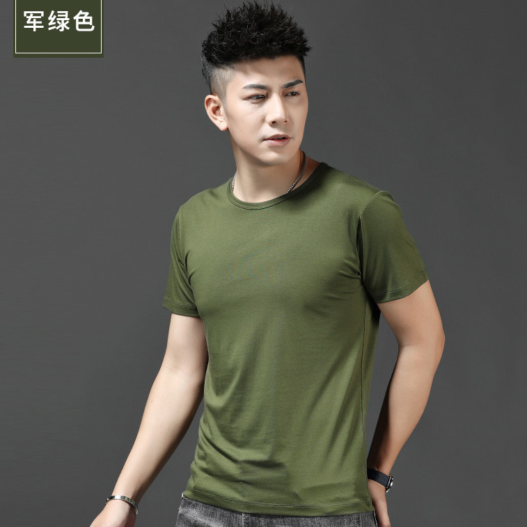 Trend shirt with a round collar