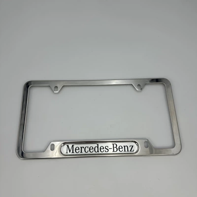 License plate holder/license plate holder Stainless Steel Epoxy Label Car License