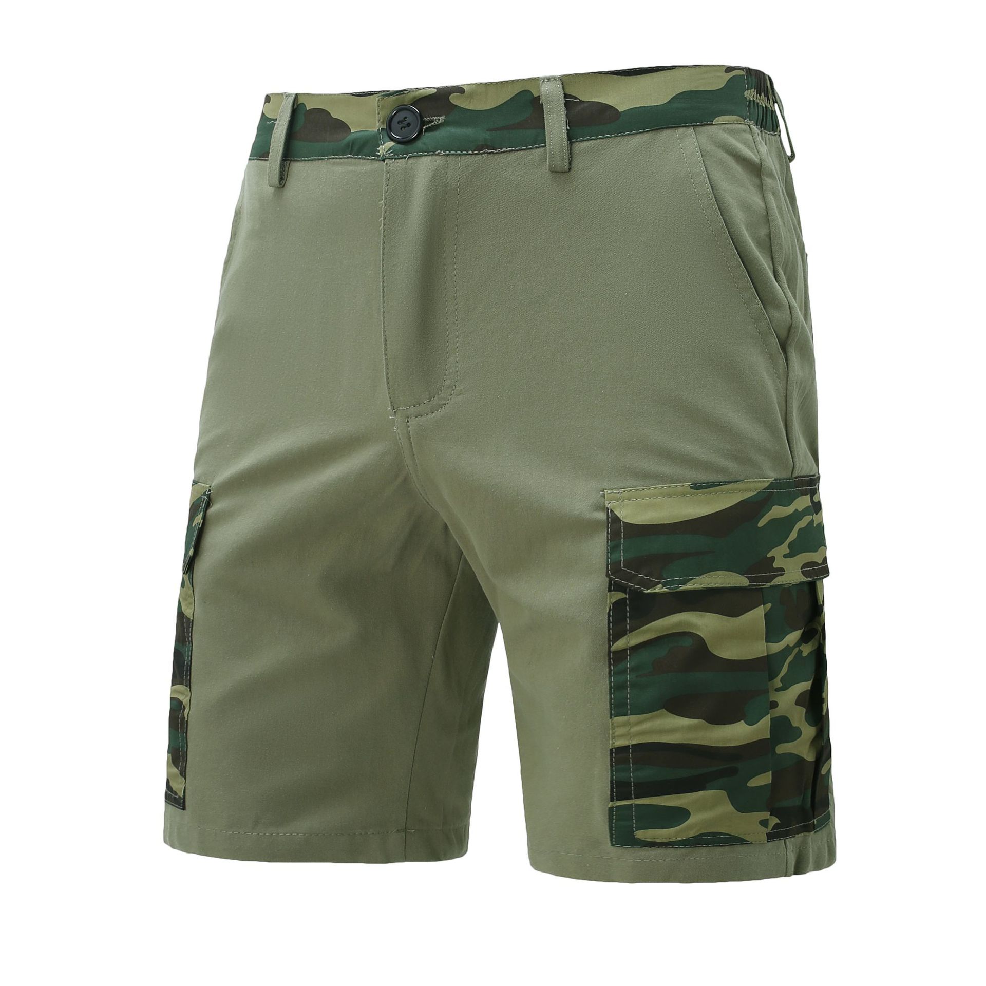 Cross-border 2025 New Cotton Work Shorts For Men, Multi-pocket American-style Knee-length Shorts, Summer Japanese Style,_mkmklike.com