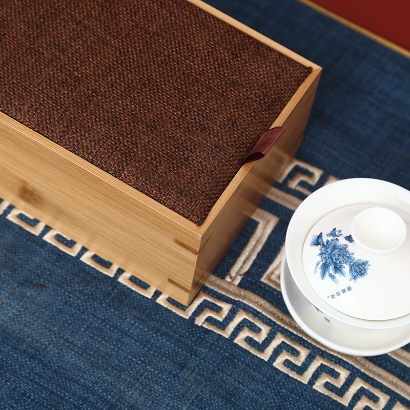 Бамбуковая Деревянная Коробка Упаковки Чая Большой Емкости Деревянные Пуэр Чай Торт Оптом Коробка Для Хранения Чая Подарочная Коробка Чая