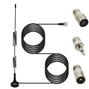 Fm Antenna Indoor Digital Am/Fm Radio Home Stereo Magnetic Base Fm/Am Radio Antenna