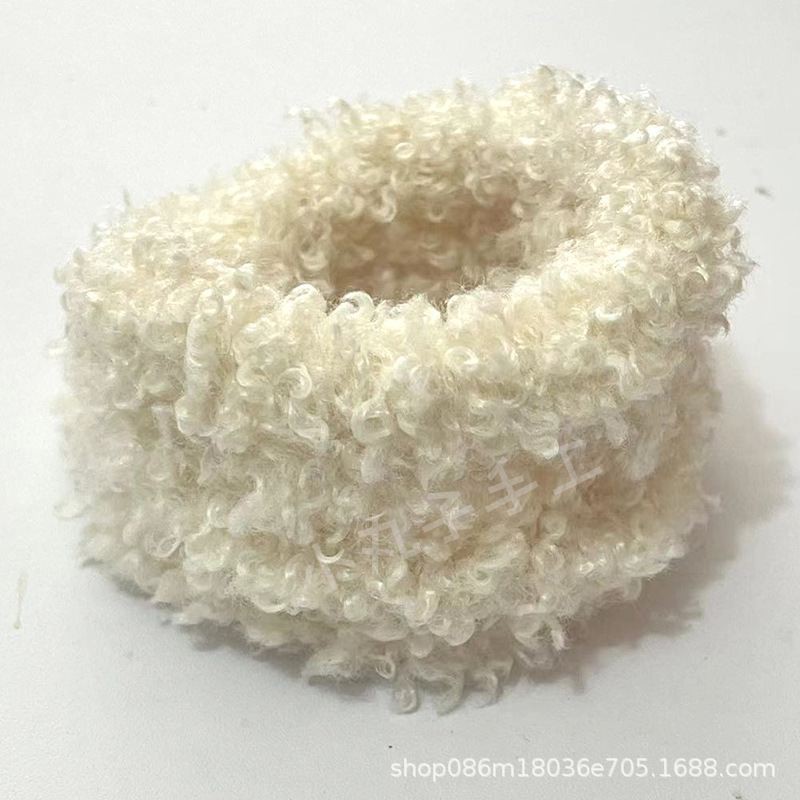 Suministro directo de fábrica 10mm lana rizado palo trenzado Super grueso Super denso hecho a mano DIY pequeña leche perro pelo raíz al por mayor