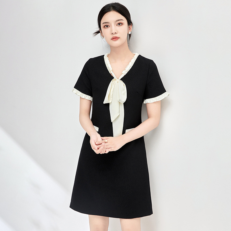 Đầm maxi nữ thắt eo mùa hè kiểu mới — 2413411 - Da đen chi tiết 3