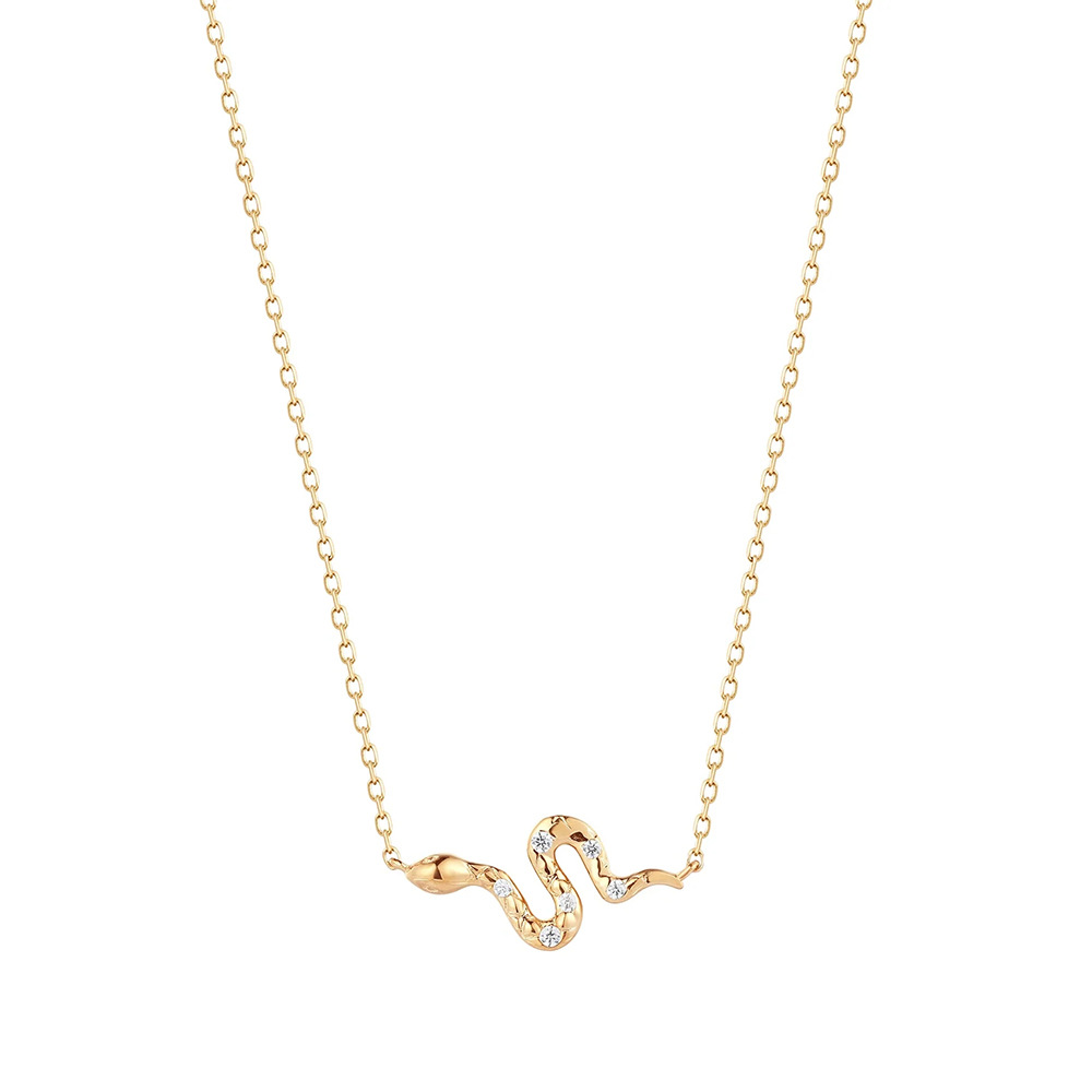 Fashion Geometric Sterling Silver Inlay Zircon Pendant Necklace 1 Piece