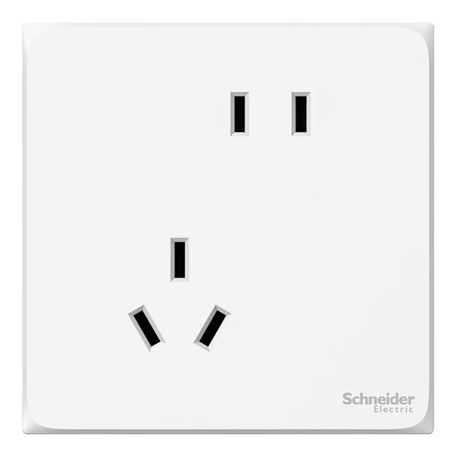 Schneider Haocheng series white household switch socket panel with USB one open five hole 86 type two and three plug switch