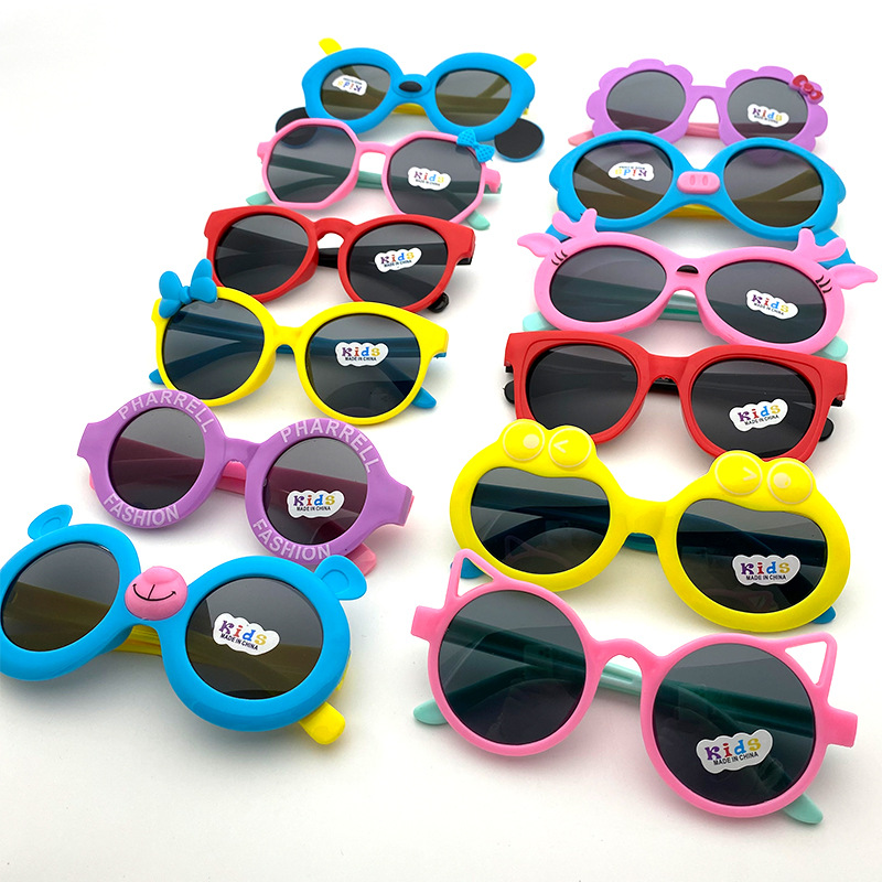 New Kids Sunglasses Cute Boys and Girls Cartoon Children's Sunglasses Baby Toy Sun Glasses Children's Mirror