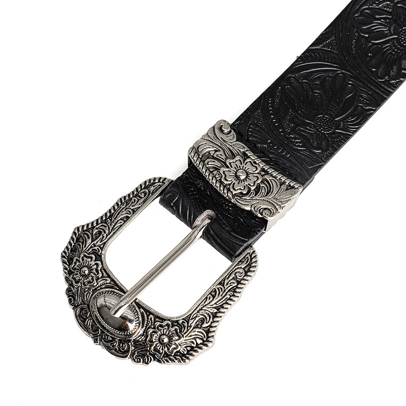 Neuer Retro-Gürtel für Herren und Damen im böhmischen Stil – mit Strass-Schnalle, Street-Punk-Rock-Hip-Hop-Modeaccessoire, für Männer und Frauen – Detail 11